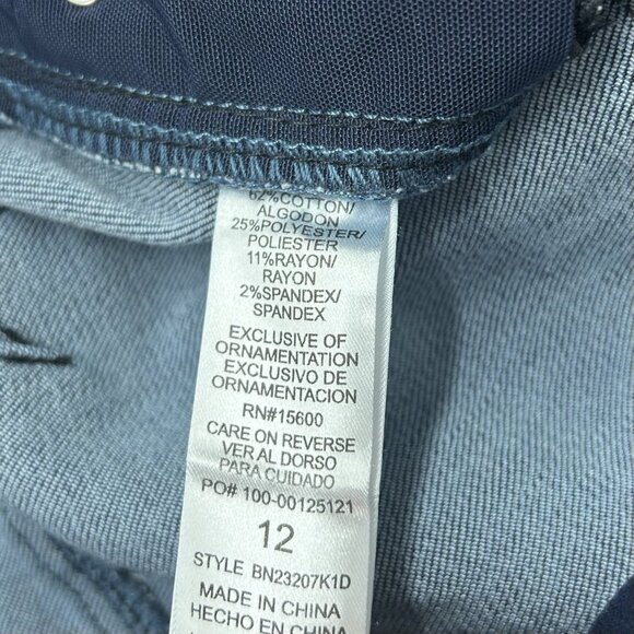 Democracy Ab Technology Kick Flare Jeans Women’s Size 12 Crop - Picture 4 of 10